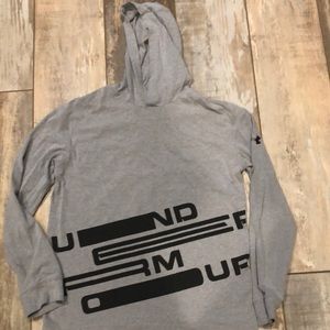 Under Armour light gray, light weight hoodie